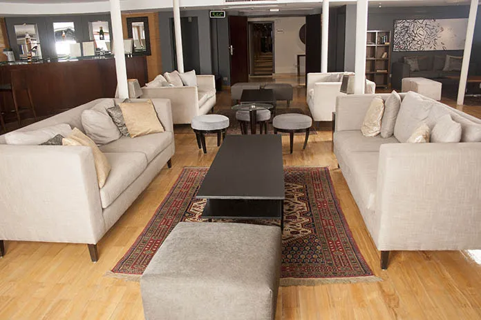 Lounge aboard the Jamila Nile Cruise Nile cruise